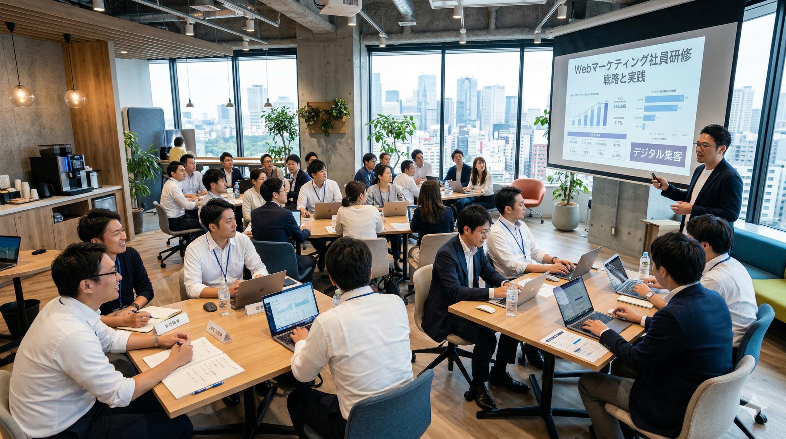 中小企業の現場と教壇、
両方に立つ講師の企業研修